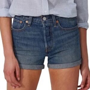 Levi’s Wedgie Cuffed Denim Jean Shorts